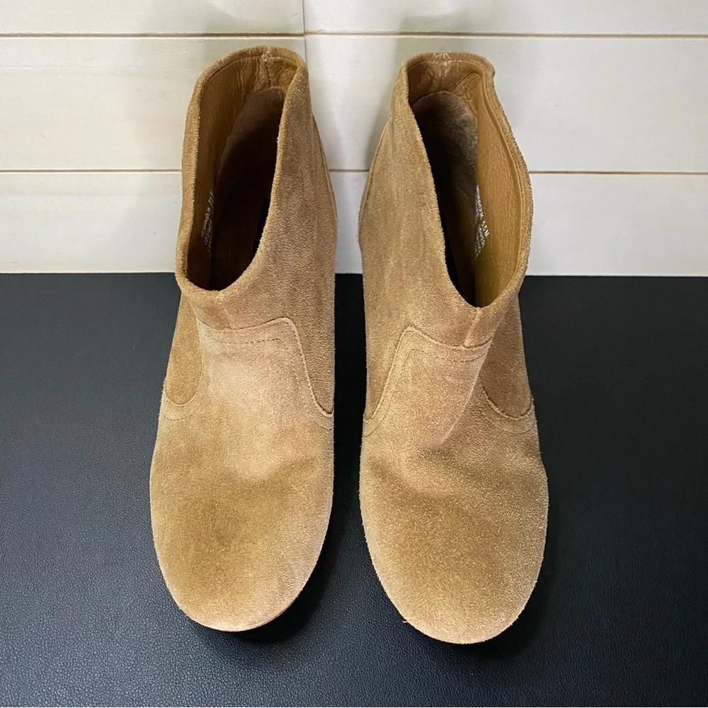 Steve Madden Pembrook Ankle Booties Women's Size 5.5 Shoes M Brown Suede Leather - Picture 6 of 10